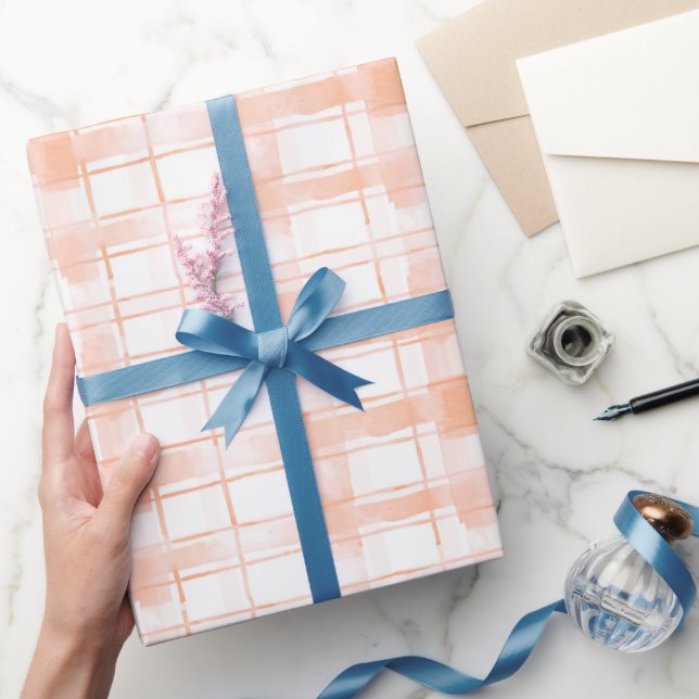 Persika Karo Randig Födelsedag Presentpapper (Gifting)