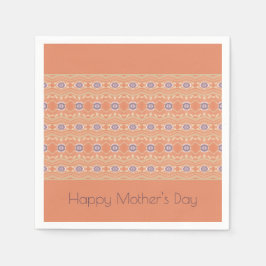 Persika Lila och Beige Pappersservett