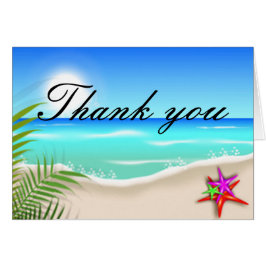 Persika med färgat stjärnfisktackkort hälsningskort