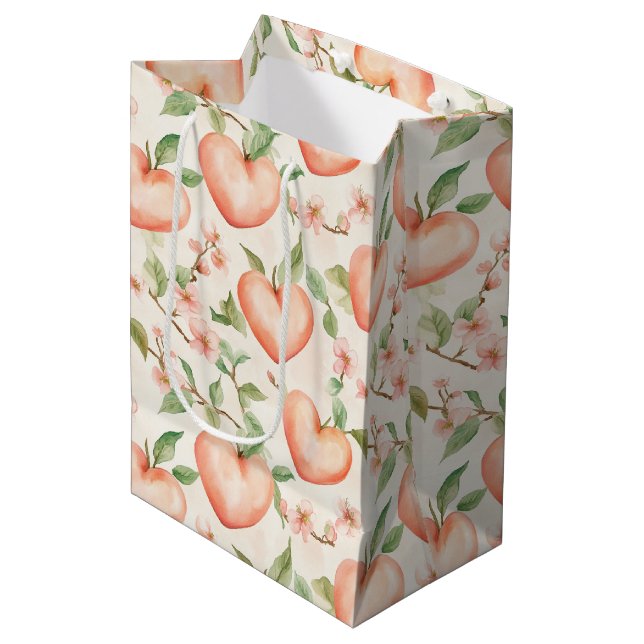 Persika Mint Preshjärta Blommor (Framsidan Vinklad)