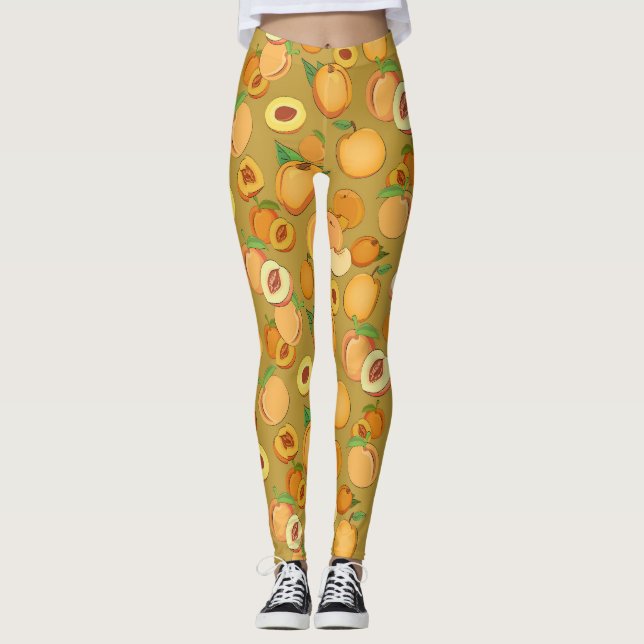 Persika Mönster 2 Leggings (Framsida)