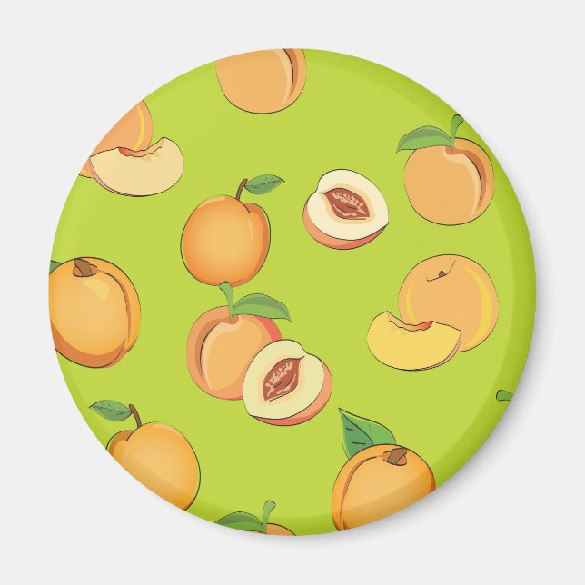 Persika Mönster 4 Magnet (Framsidan)