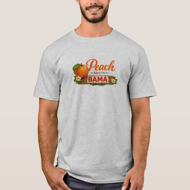 Persika möter Bama T-Shirt | Southern Love Story T (Framsida)
