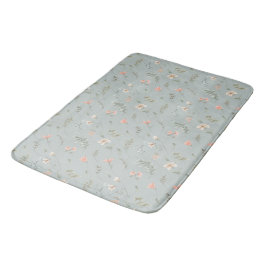 Persika och blå Dreamblommor Bath Mat Badrumsmatta