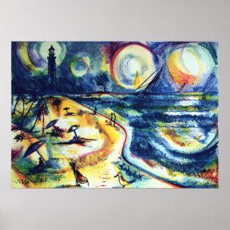 Persika och fyr 3 poster