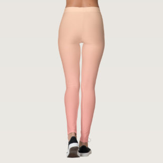 Persika övertoningsbakgrund leggings