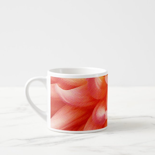 Persika Petals från Dahlia Espressomugg (Vänster)