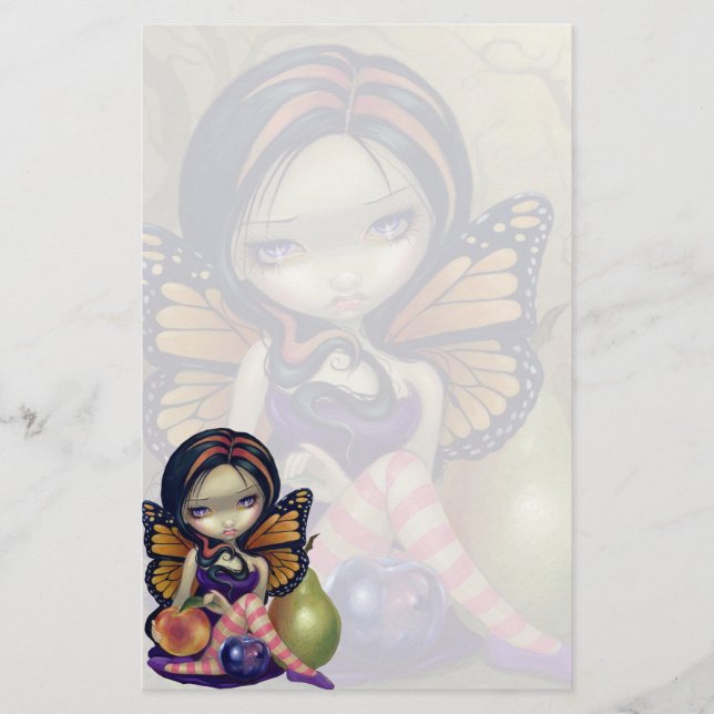 "Persika, plommon, Pear" brevpapper (Framsida)