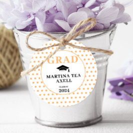 Persika prickar välkommen examen  gåvor etiketter