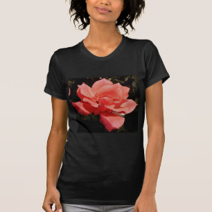 Persika ro och trädroppar t-shirt