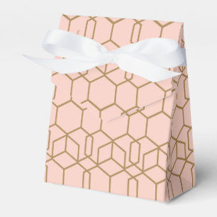 Persika Rodnad & Guld Modern Boho Geometrisk Glam Presentaskar