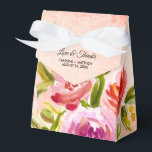 Persika Rosa Akvarell Blommig Bröllop Presentaskar<br><div class="desc">Kärlek & Tacksamhet. Persika Rosa Röd Romantisk Akvarell Blommig Målning Personliga Bröllopsgåvor. Matchande Bröllopsinbjudningar,  Spara Datum-kort,  Brudtärna-förfrågan-kort,  Tacksamhetskort,  Bröllopsgavor och Presenter tillgängliga i den Blommiga Design-kategorin i vår Butik.</div>