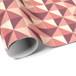 Persika Rosa Lila Triangle Geometric Presentpapper