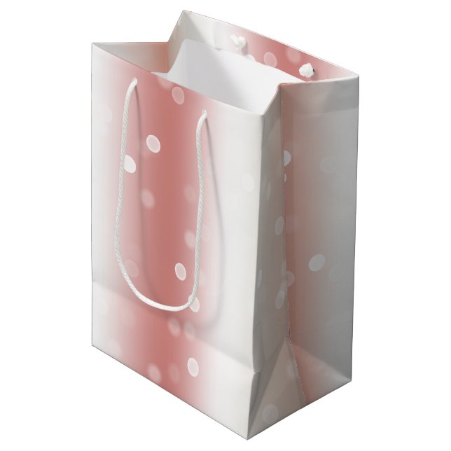 Persika Rosa Ombre Guld Jul (Framsidan Vinklad)