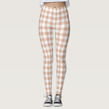 Persika-rutig Gingham Retro-färg