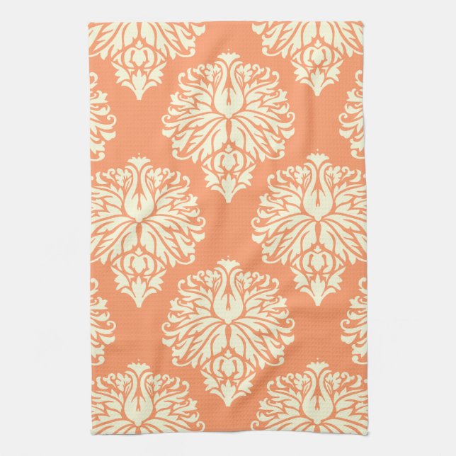Persika Southern Cottage Damask Kökshandduk (Vertikal)