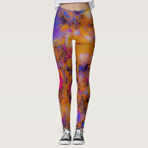 Persika, Sten och Snäckor Leggings