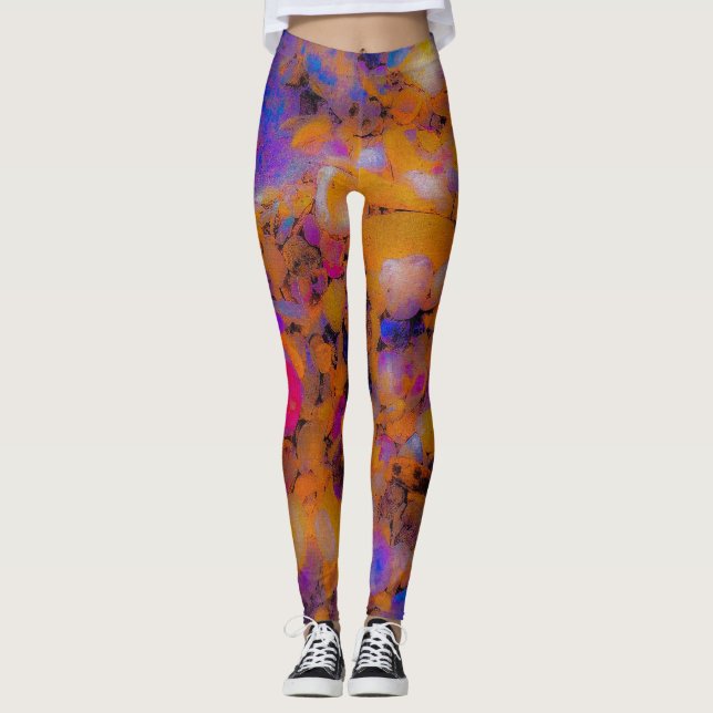 Persika, Sten och Snäckor Leggings (Framsida)