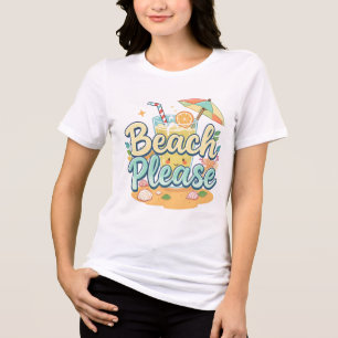 Persika, tack - Cute Summer Drink & Umbrella T Shirt
