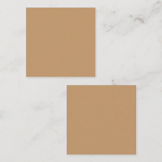 Persika Tan Färgbalans | Mjuk Bröllopsdesign Fyrkantigt Visitkort (Fram/baksida)