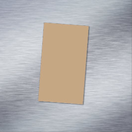 Persika Tan Färgbalksdesign | Mjuk Bröllopsdesign Magnetiska Visitkort