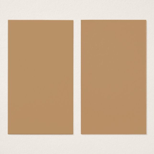 Persika Tan Färgbalksdesign | Mjuk Bröllopsdesign Visitkort (Framsida & baksida)