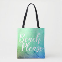 Persika - Teal Blue Ombre Beach