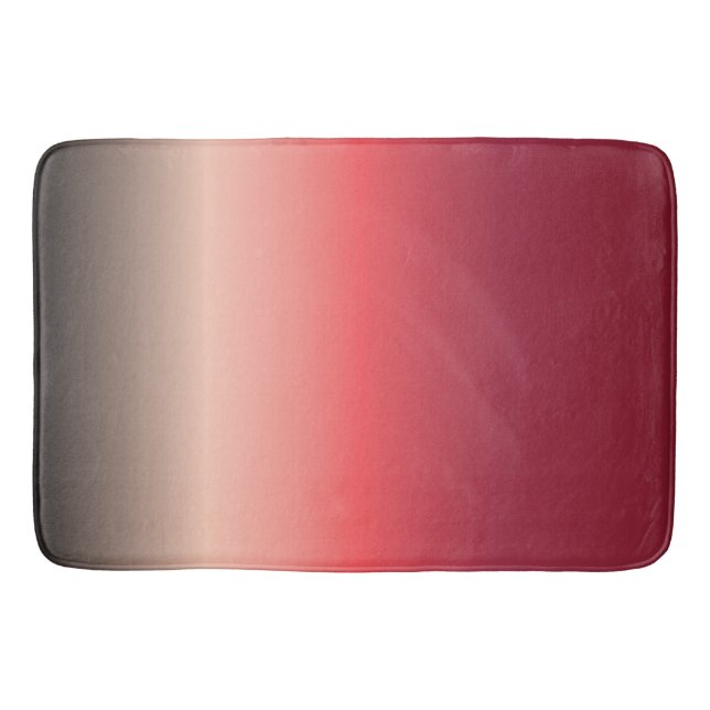 Persika till svart badrumsmatta (Framsidan)