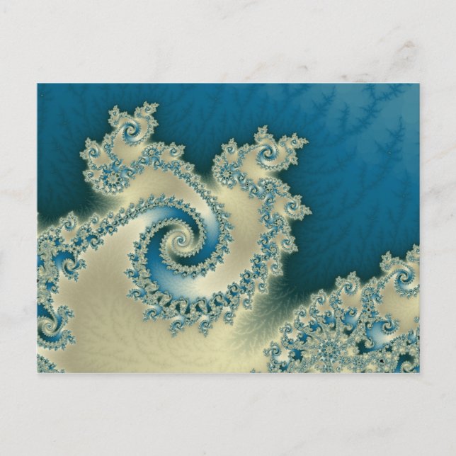 Persika tredubbla trådlöst vykort (Framsida)