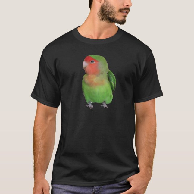 Persika-vänd mot Lovebird T-shirt (Framsida)