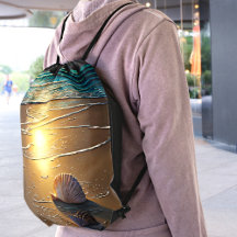 Persika vid solnedgång med Snäckor