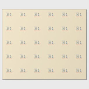 persikamonogram namn bokstav vintage fet pastell r presentpapper
