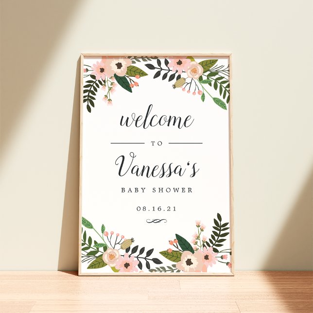 Persikans äng Bröllops- eller baby shower-välkomst Poster (Skapare uppladdad)
