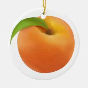 Persikaprydnad Julgransprydnad Keramik