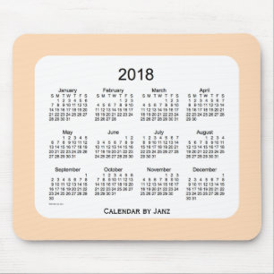 PersikaPuffkalender 2018 av Janz Mousepad Musmatta
