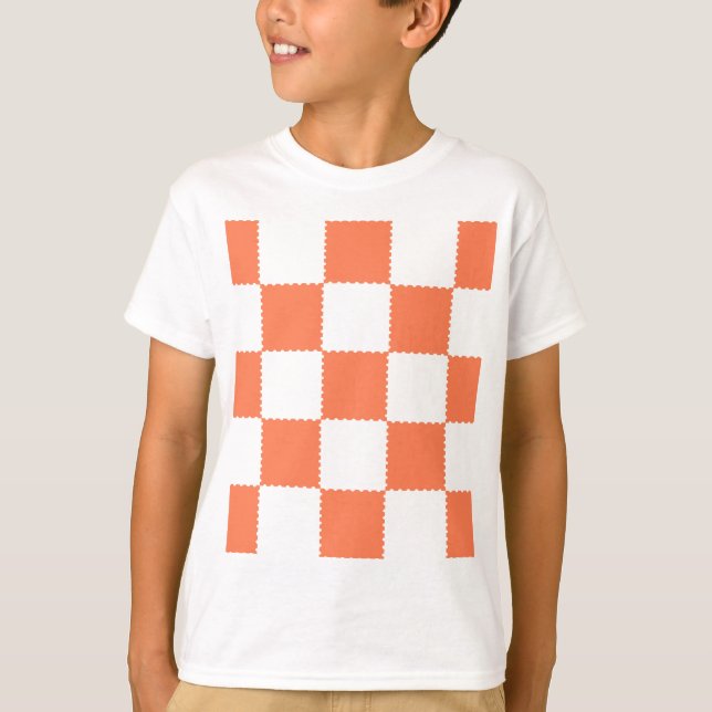 Persikaschackbräde T Shirt (Framsida)