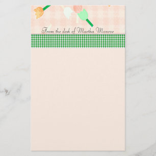 Persikatulpanbrevpapper Brevpapper