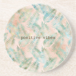 Persiko Akvagrön Tropiska blad Underlägg