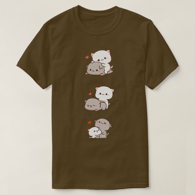 Persiko- och Goma-katt T Shirt (Design framsida)