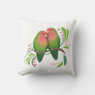 Persikoansikte Love birds Kudde
