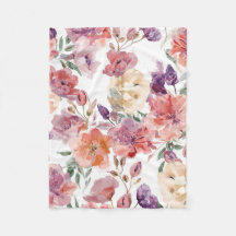 Persikoblad Vattenfärg Blommor Botaniska Blomninga