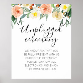 Persikoblommor, inga foton utan pluggning av Bröll Poster