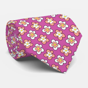Persikoblommor och vitblommor på Lila Slips