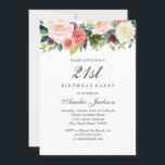 persikobotaniska Blommigten 21:a födelsedagen Inbjudningar<br><div class="desc">Mer söt blommigt på födelsedagsinbjudningar i Little Bayleigh Store!</div>