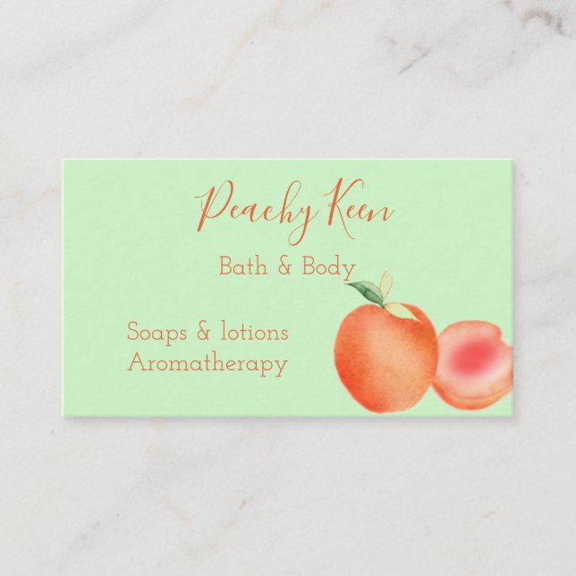 Persikodesign Standard, 3,5 x 2,0 tum Affärskort Visitkort (Framsida)