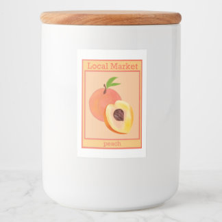 Persikodetikett Mat Etikett