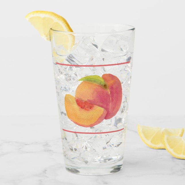 Persikodricksglas Glaskopp (Framsida Ice)