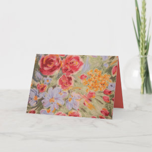 Persikofärgad blommig för alla tillfällen kort