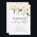 Persikofärgad blommigt 30 födelsedagsfester<br><div class="desc">Persikofärgad blommigt 30 födelsedagsfest inbjudan. Snygg elegant,  modernt party-tema.</div>