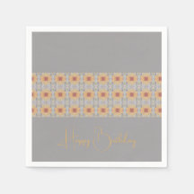 Persikofärgad Blommigt